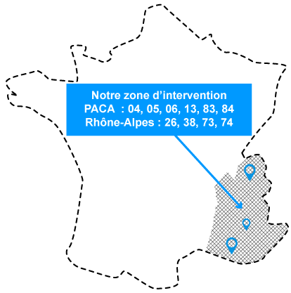 notre zone d'intervention